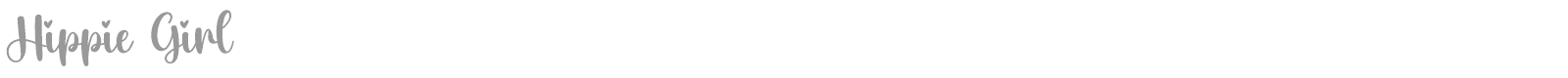 Hippie Girl font preview